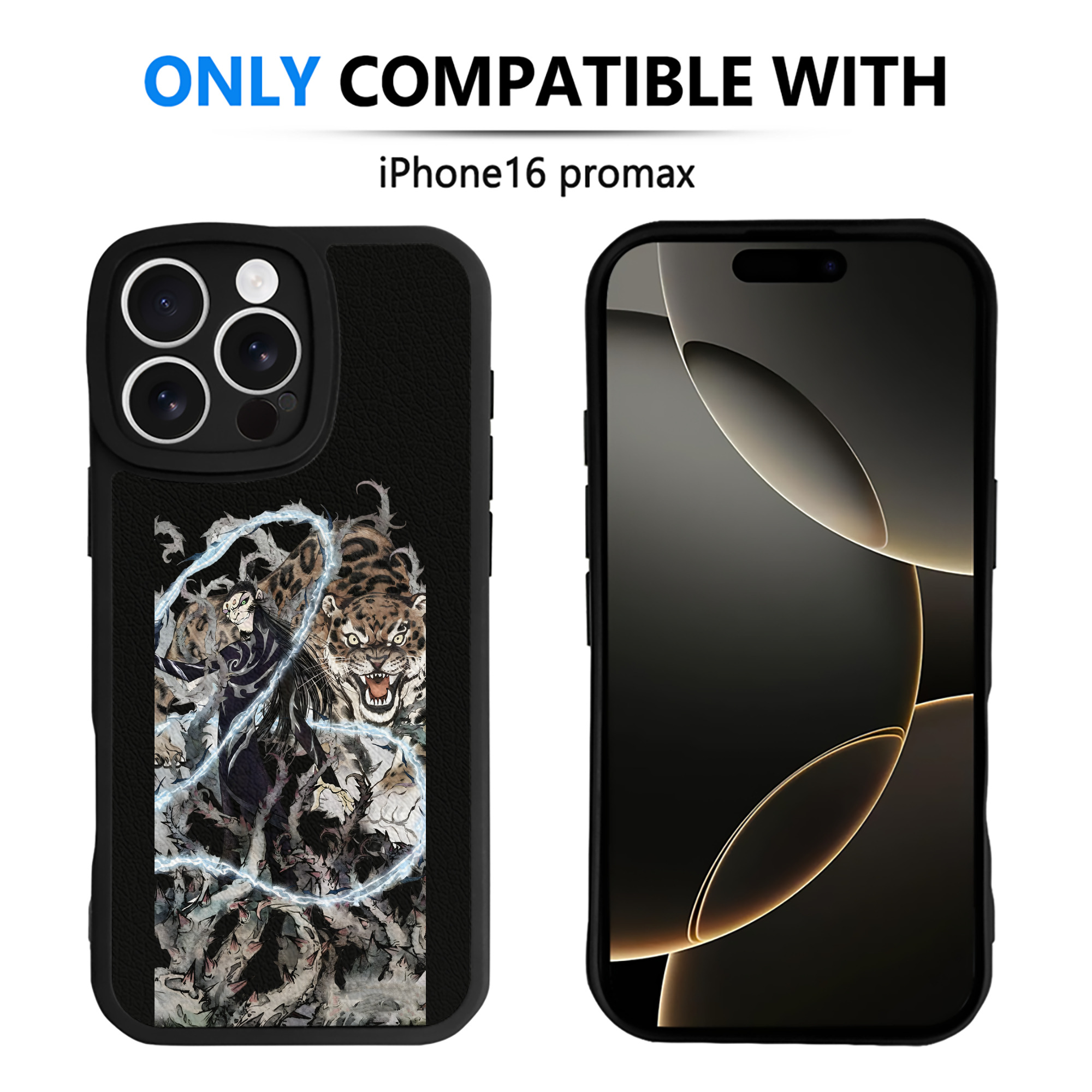（画像用） Ne Zha 2 ナタ 魔童の大暴れ 【iPhone 16シリーズ対応】シリコンスマホケース（レザー調） 材質：シリコン